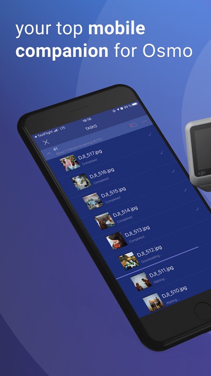 Sync for DJI Osmo. Download 4K