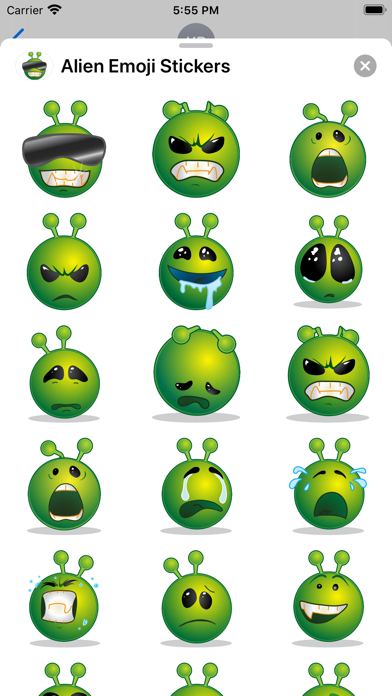 Alien Emoji Sticker-Pack screenshot 2