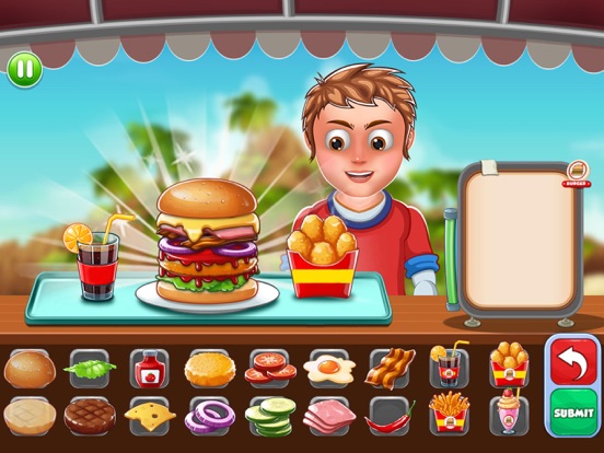 バーガー 料理 速い 食物 ゲームのおすすめ画像2