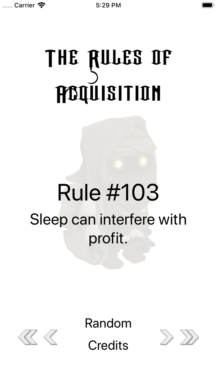 The Rules of Acquisition