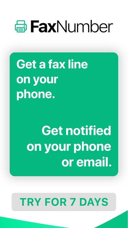 Fax Number - Receive fax app