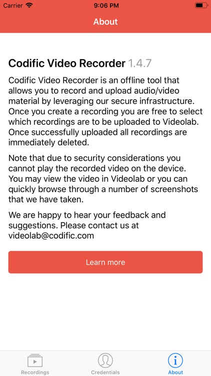 Codific Video Recorder