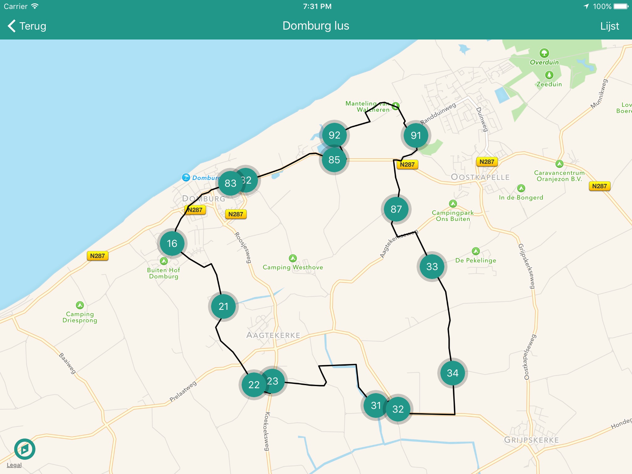 Wandelknooppunten: Nederland screenshot 3