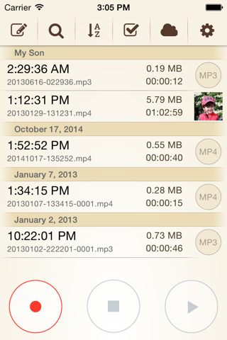 Voice Record Pro 7 Full - náhled