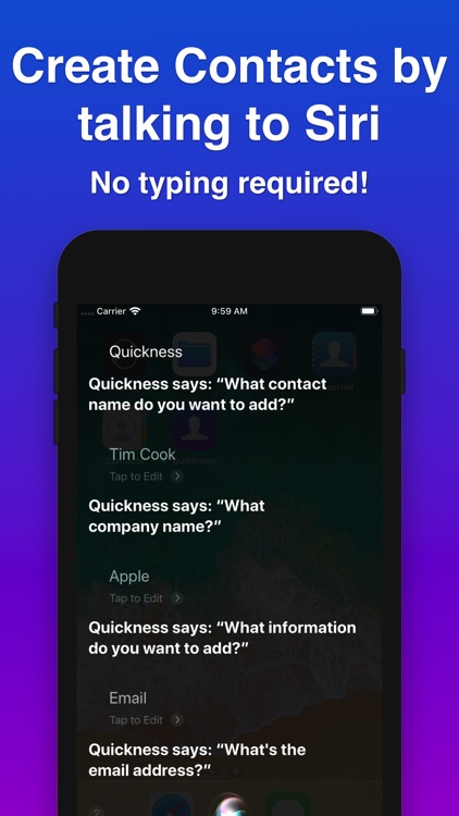 Quickness: Add Voice Contacts