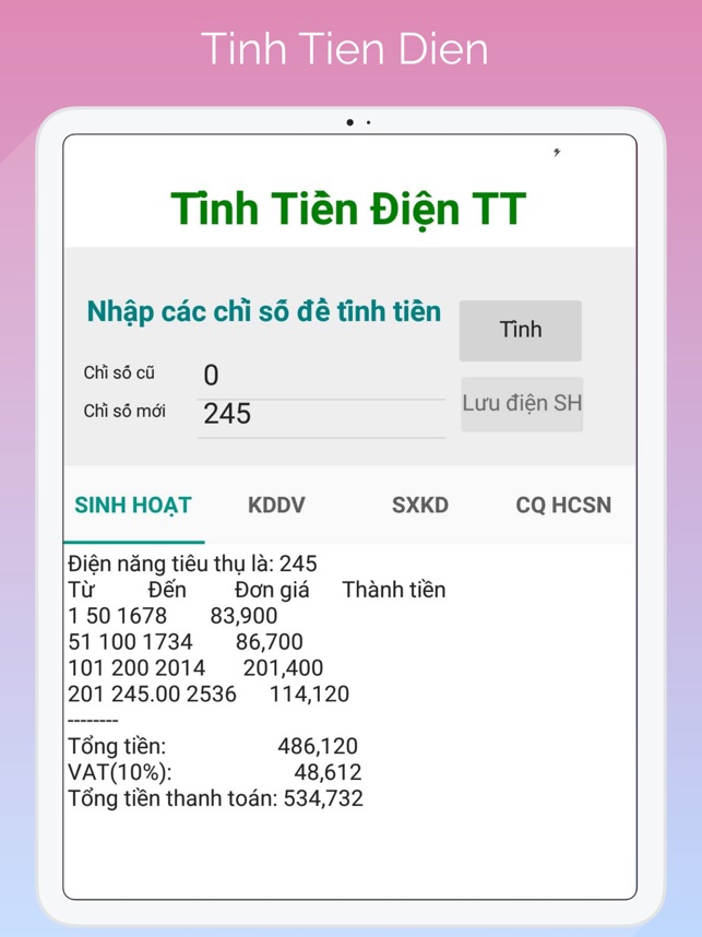 Tinh Tien Dien 2019