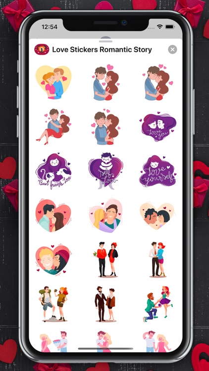 Love Stickers Romantic Story