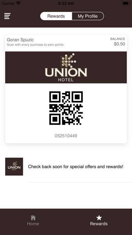 Union Hotel Membership