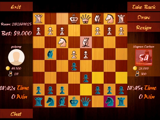 Chess online chat