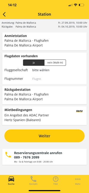 Adac Mietwagen Im App Store