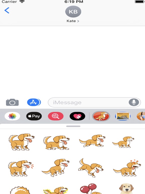 Golden Dog Emojis Stickers image #1