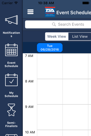 TSA Mobile Schedule screenshot 2