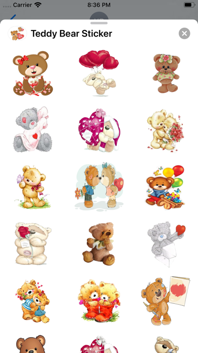 Teddy Bear Sticker screenshot 2
