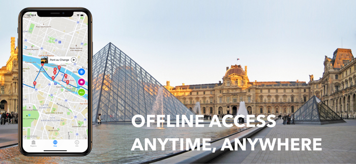 Paris Travel Audio Guide Map