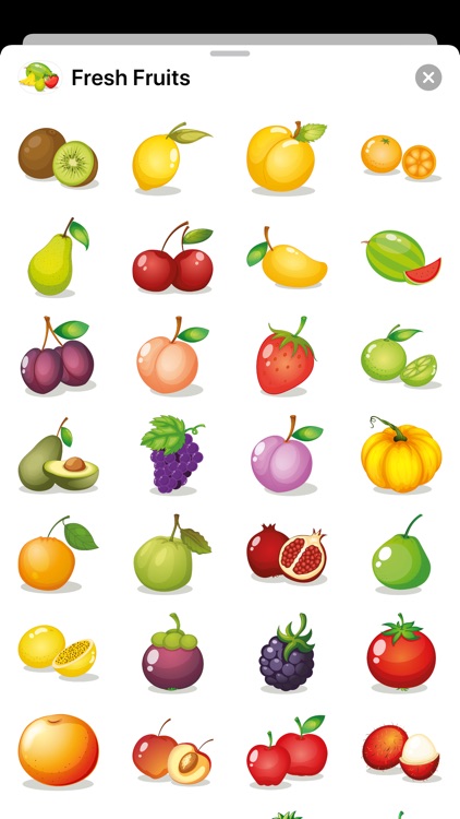 Healthy Fruit Berry Stickers