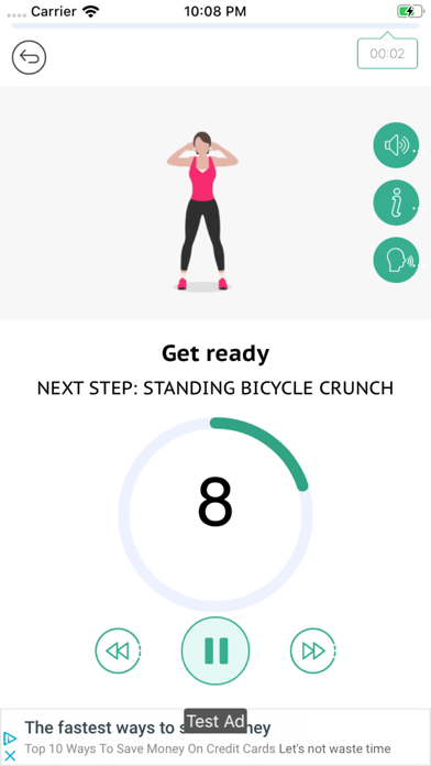 7Fit:7min Home Fitness Workout screenshot 2