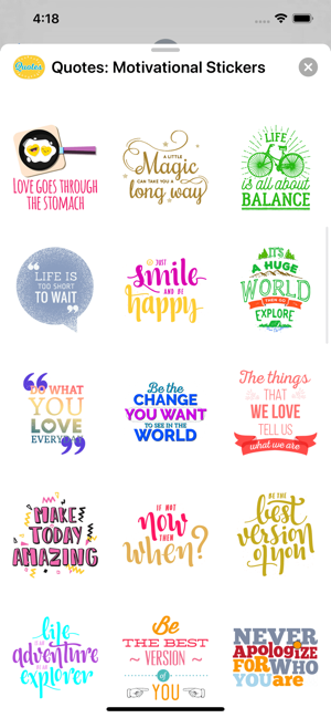 Quotes: Motivational Stickers(圖5)-速報App