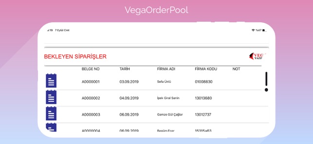 VegaOrderPool