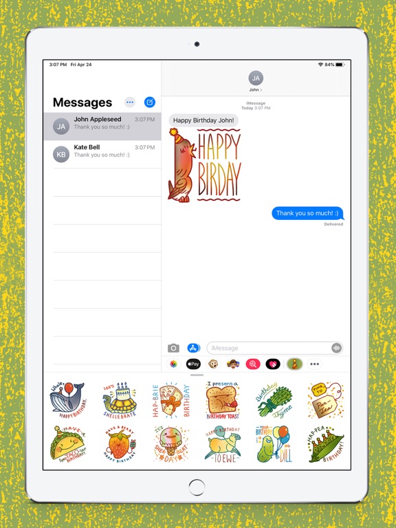 Screenshot #5 pour Birthday Pun Stickers