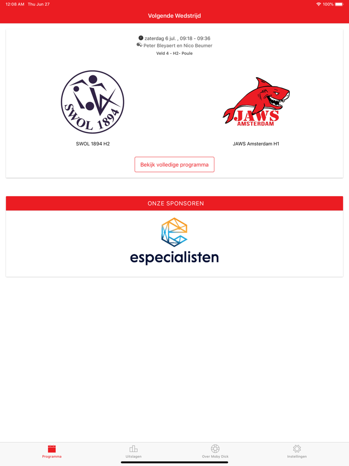 Moby Dick Waterpolotoernooi