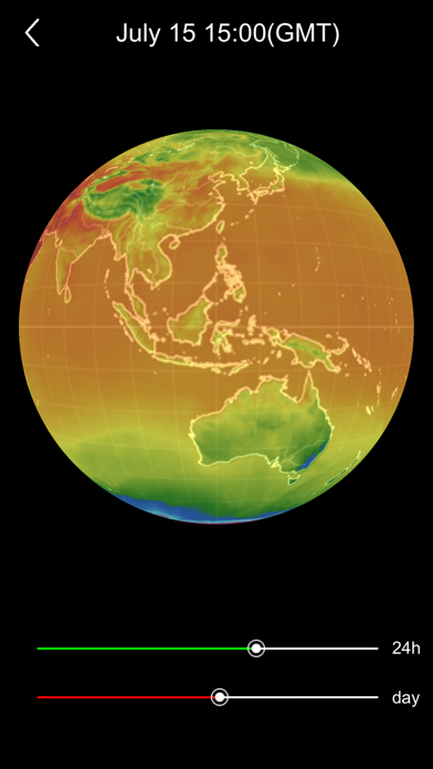 3D Global Temperature Map screenshot 3