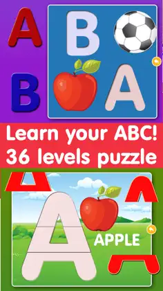 Little Children's Educational Swanky Alphabet Puzzle Game - Screenshot 2