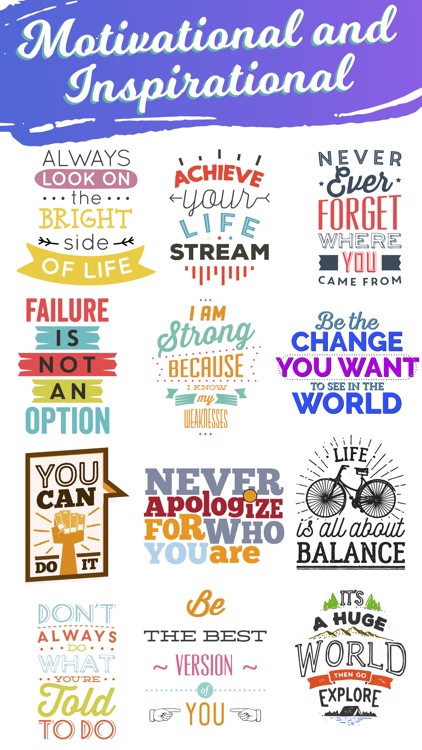Quotes: Motivational Stickers