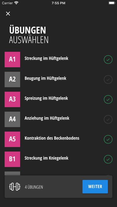 KraftApp für Kieser-Training screenshot 2