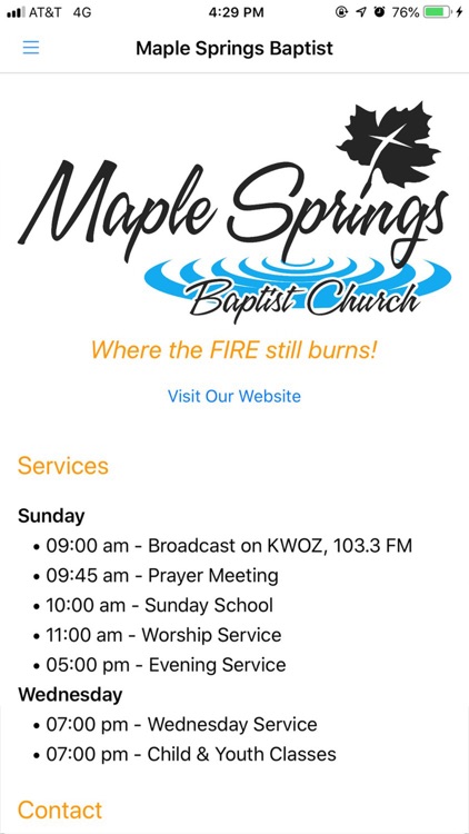 Maple Springs Baptist