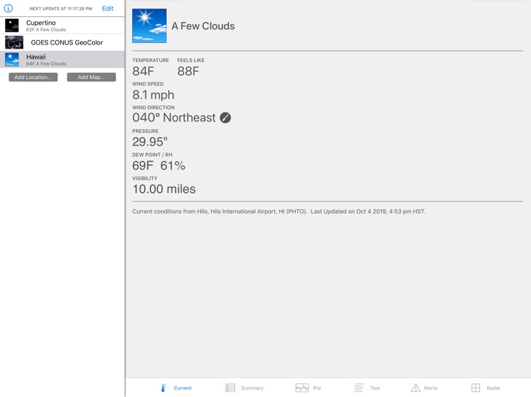 Wx for iPad