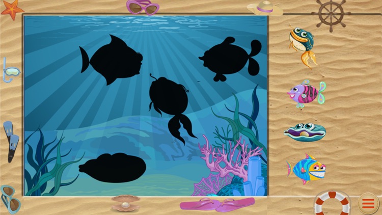 Sticker puzzles: Sea Fish