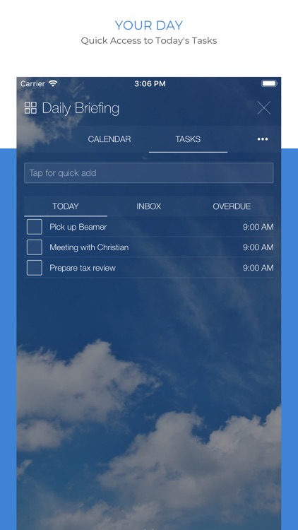 Organize:Pro Cloud Tasks