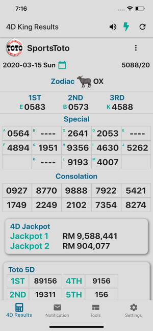 king lotto 4d result today