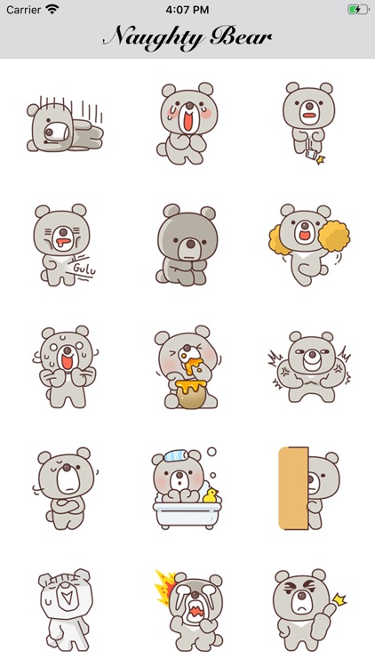 Naughty Bear Stickers