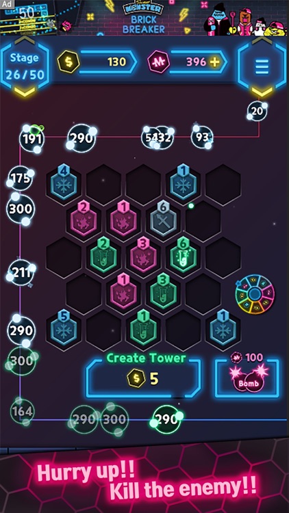 Neon Merge Defense screenshot-3