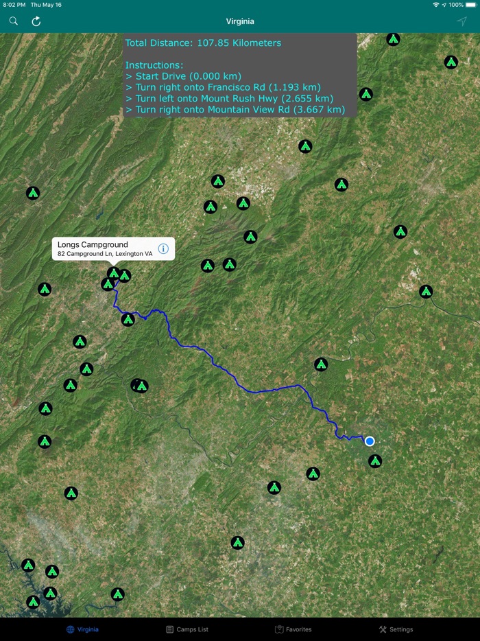 Virginia-WV-PA Camps  RV Park