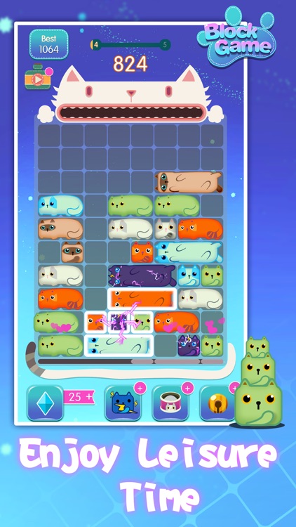 Slides Block Puzzle: Cat Games screenshot-3