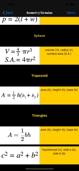 Game screenshot Math and Science Formulas hack