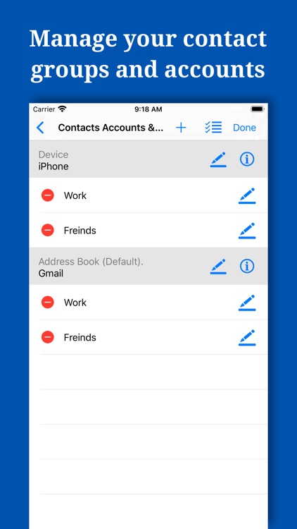 Backup And Manage Contacts