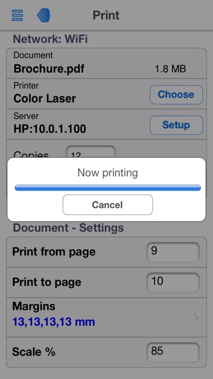 PrintCentral for iPhone