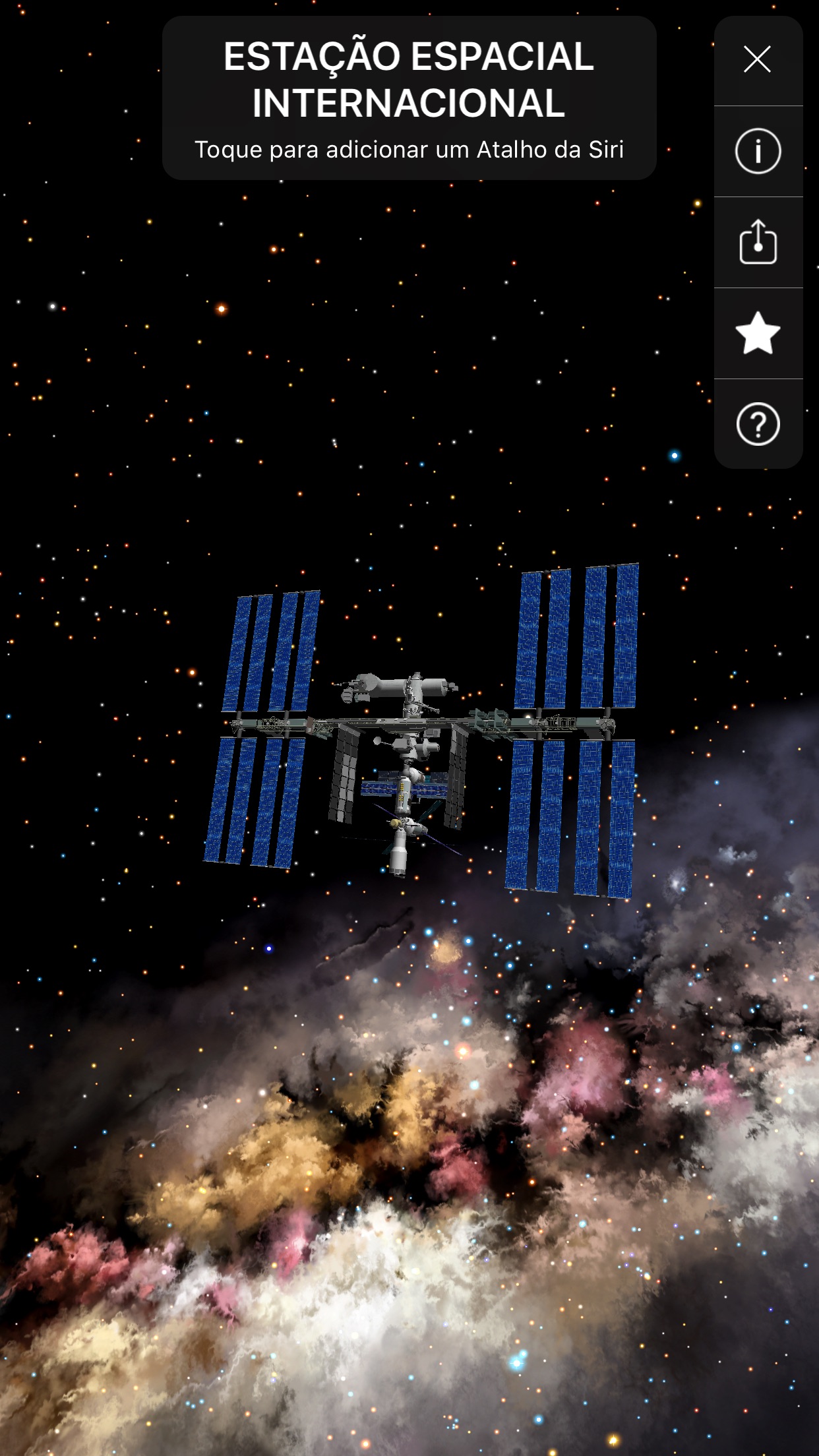 Screenshot do app Night Sky