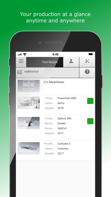 WEINIG App Suite 20