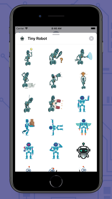 Tiny Robot Stickers screenshot 4