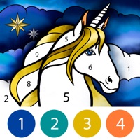 Unicorn Color by Number Book pour PC