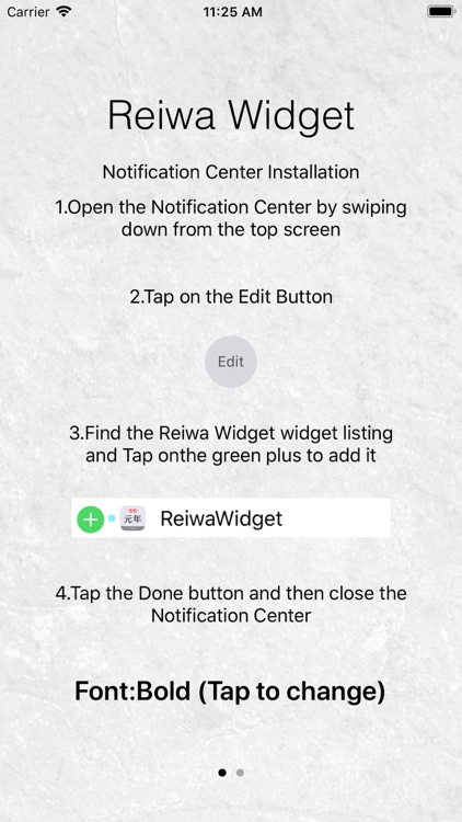 Reiwa Widget