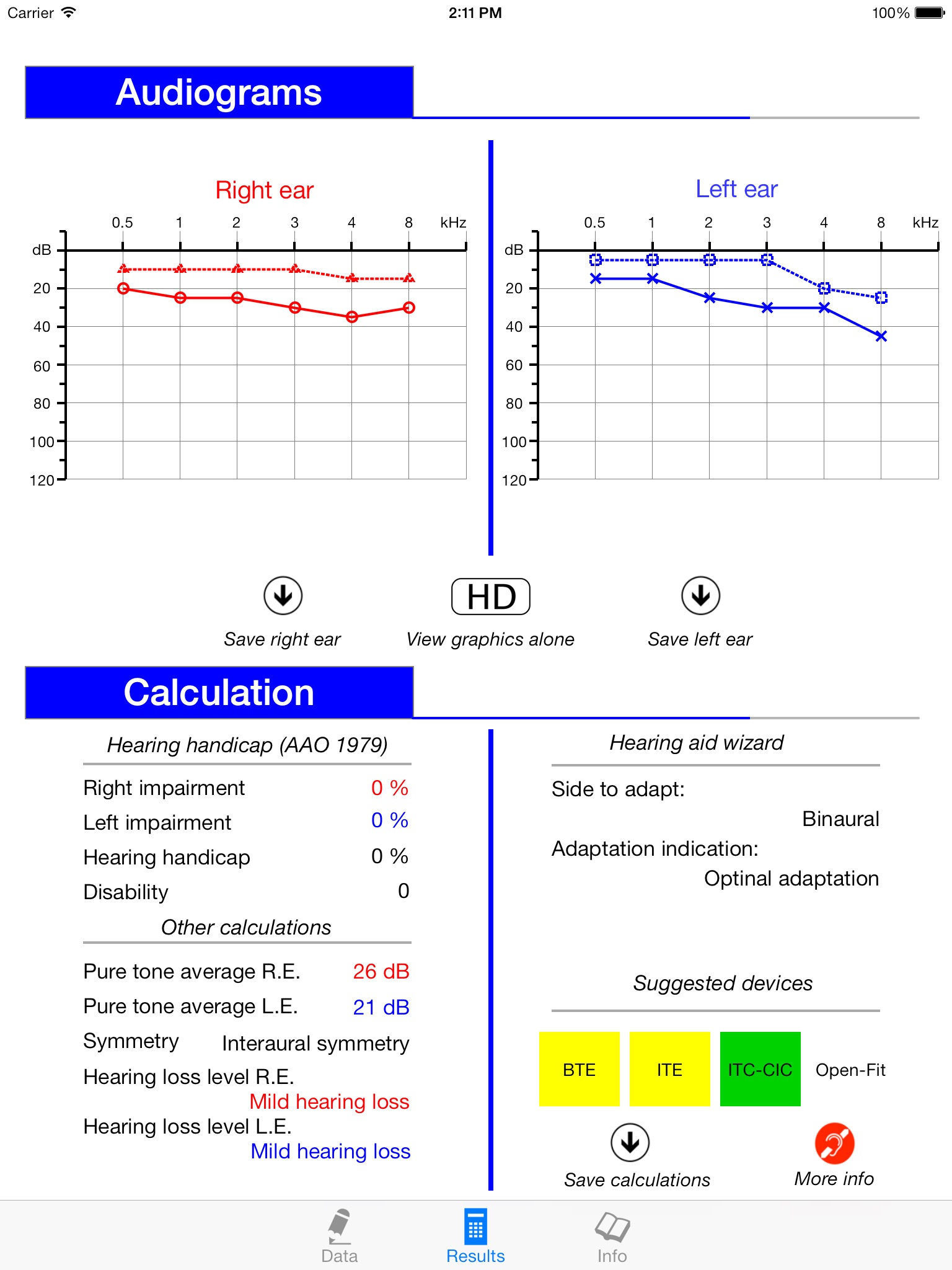 AudCal HD screenshot 2