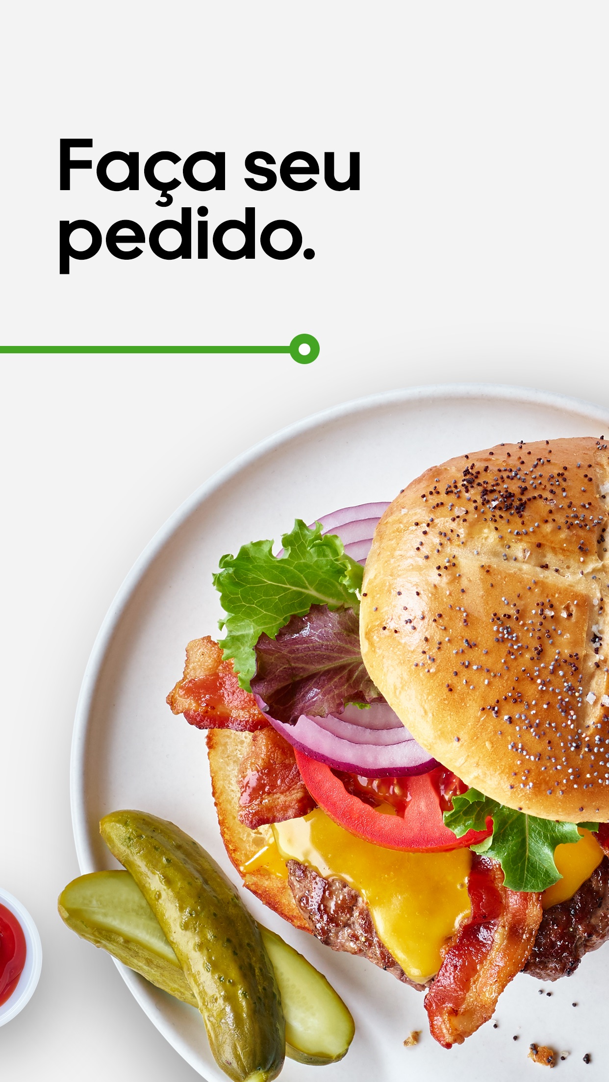 Screenshot do app Uber Eats: entrega de comida