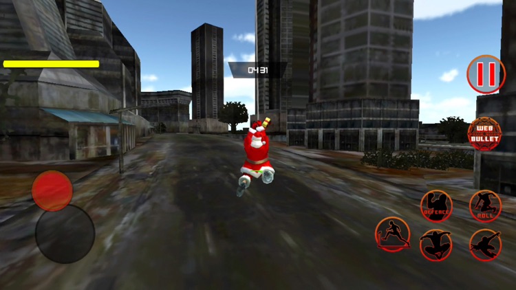 Crime City Santa Rope Hero screenshot-3