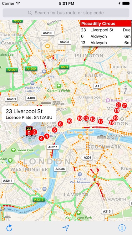 London Live Bus Map screenshot-3