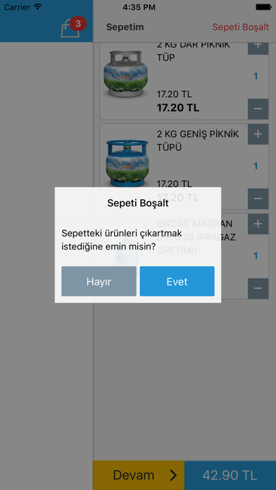 How to cancel & delete Tüp Su Sipariş from iphone & ipad 3